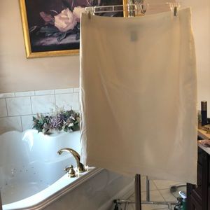 The Limited White Pencil Skirt